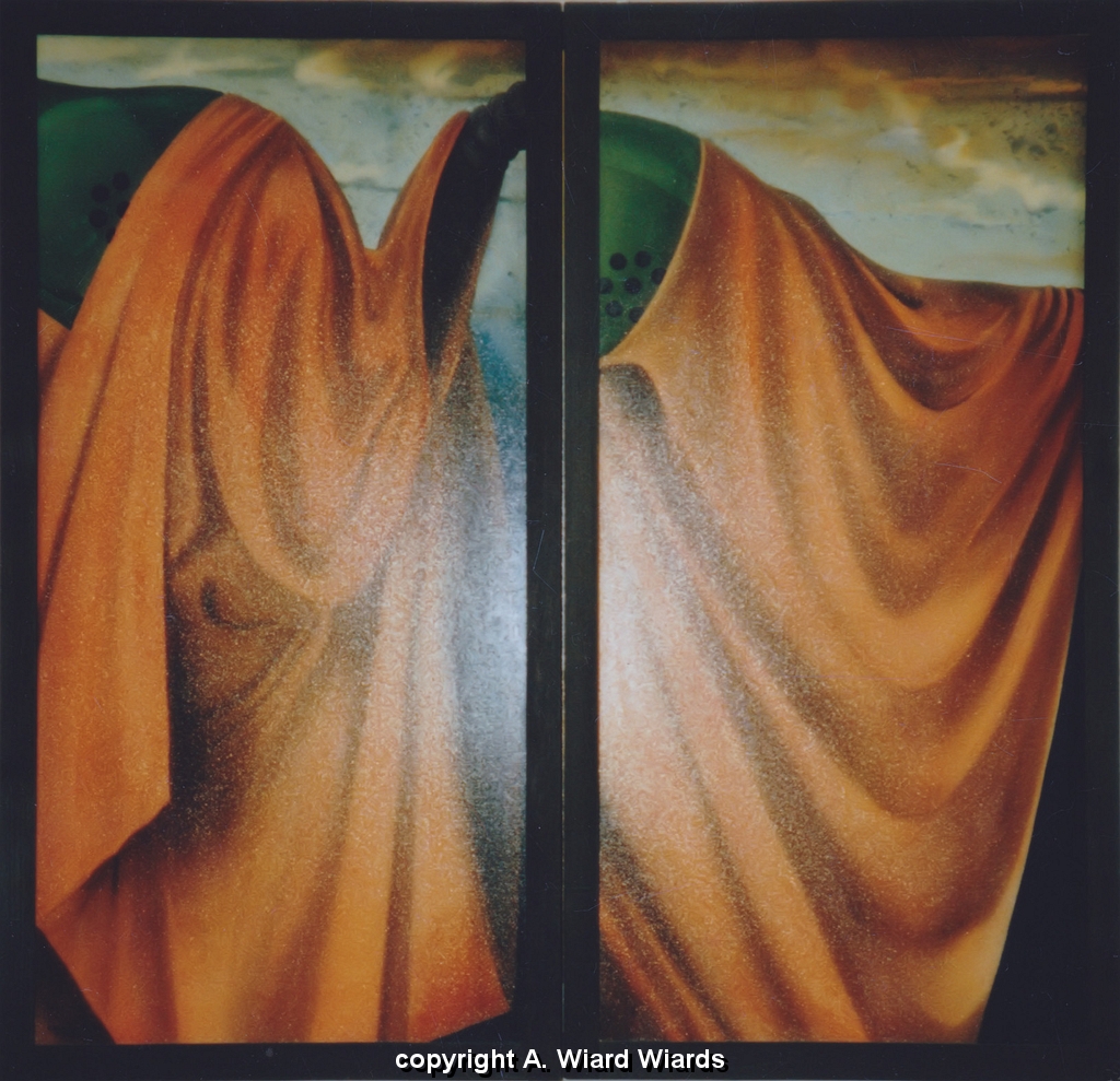 1985-001a,ohne-Titel,Triptychon-aussen.jpg - ohne Titel (Triptychon außen) | Maße (HxB): 106 x 110 cm | 1985-001a